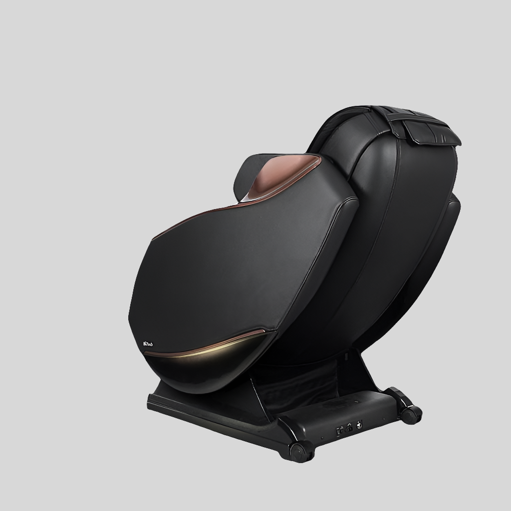 Full Body Zero Gravity Shiatsu Massage Chair SL-Track Recliner with Airbag Speaker LCD Touch Screen+Mini Remote Voice Control Back Heat-Black or Beige
