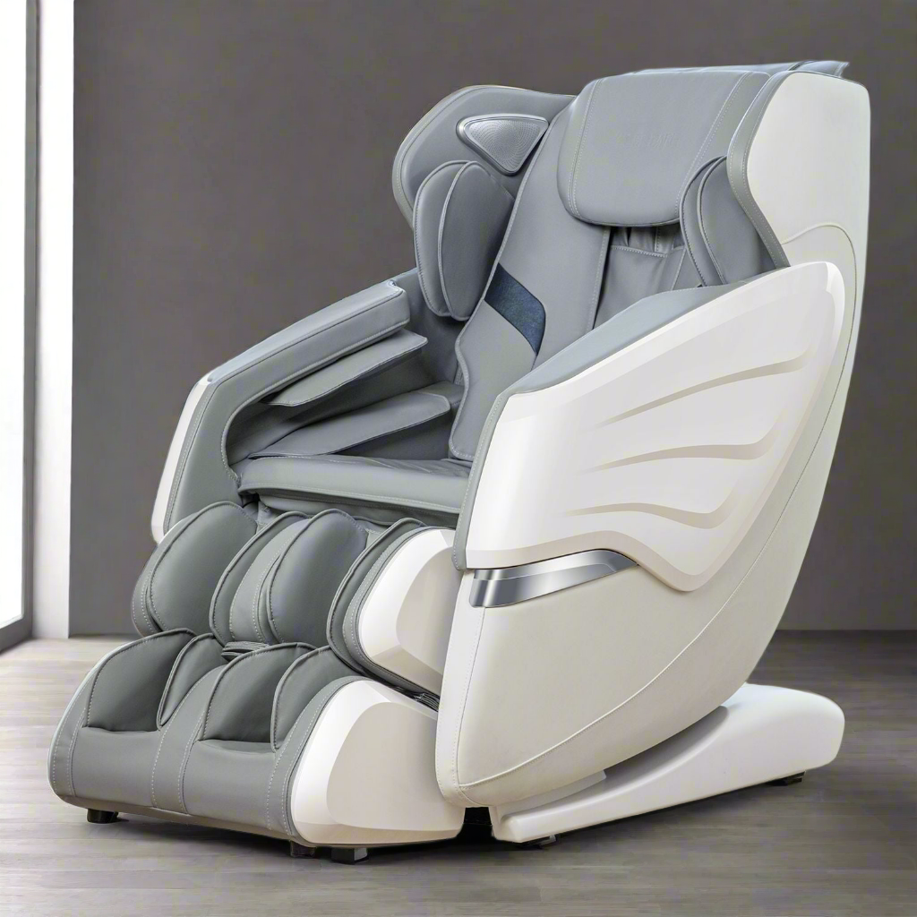 Massage Chair w/AI Voice, App Control SL Track Zero Gravity Full Body Massage Recliner-Gray
