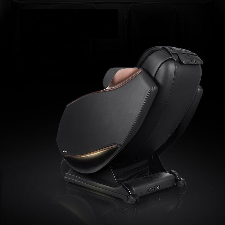 Full Body Zero Gravity Shiatsu Massage Chair SL-Track Recliner with Airbag Speaker LCD Touch Screen+Mini Remote Voice Control Back Heat-Black or Beige