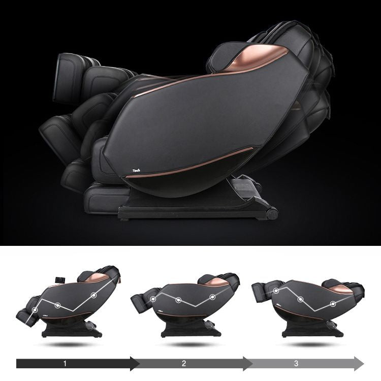 Full Body Zero Gravity Shiatsu Massage Chair SL-Track Recliner with Airbag Speaker LCD Touch Screen+Mini Remote Voice Control Back Heat-Black or Beige