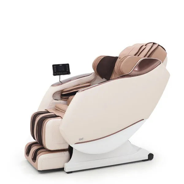 Full Body Zero Gravity Shiatsu Massage Chair SL-Track Recliner with Airbag Speaker LCD Touch Screen+Mini Remote Voice Control Back Heat-Black or Beige