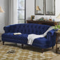 La Rosa Victorian Chesterfield Velvet Tufted Sofa, Loveseat or Accent Chair-Burgundy or Navy Blue
