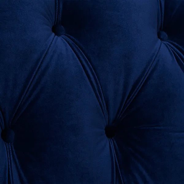 La Rosa Victorian Chesterfield Velvet Tufted Sofa, Loveseat or Accent Chair-Burgundy or Navy Blue