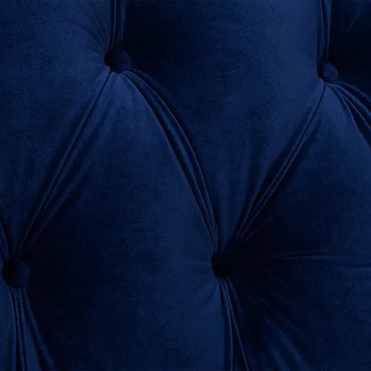 La Rosa Victorian Chesterfield Velvet Tufted Sofa, Loveseat or Accent Chair-Burgundy or Navy Blue