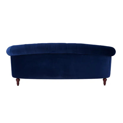 La Rosa Victorian Chesterfield Velvet Tufted Sofa, Loveseat or Accent Chair-Burgundy or Navy Blue