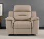 Modern Leather Air Upholstered Reclining Chair-Brown, Gray or Beige