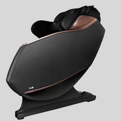 Full Body Zero Gravity Shiatsu Massage Chair SL-Track Recliner with Airbag Speaker LCD Touch Screen+Mini Remote Voice Control Back Heat-Black or Beige