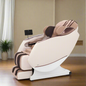 Full Body Zero Gravity Shiatsu Massage Chair SL-Track Recliner with Airbag Speaker LCD Touch Screen+Mini Remote Voice Control Back Heat-Black or Beige