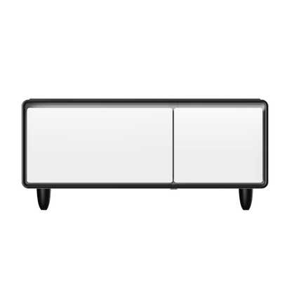 Modern Smart Mini Coffee Table with Built in Fridge-Black or White