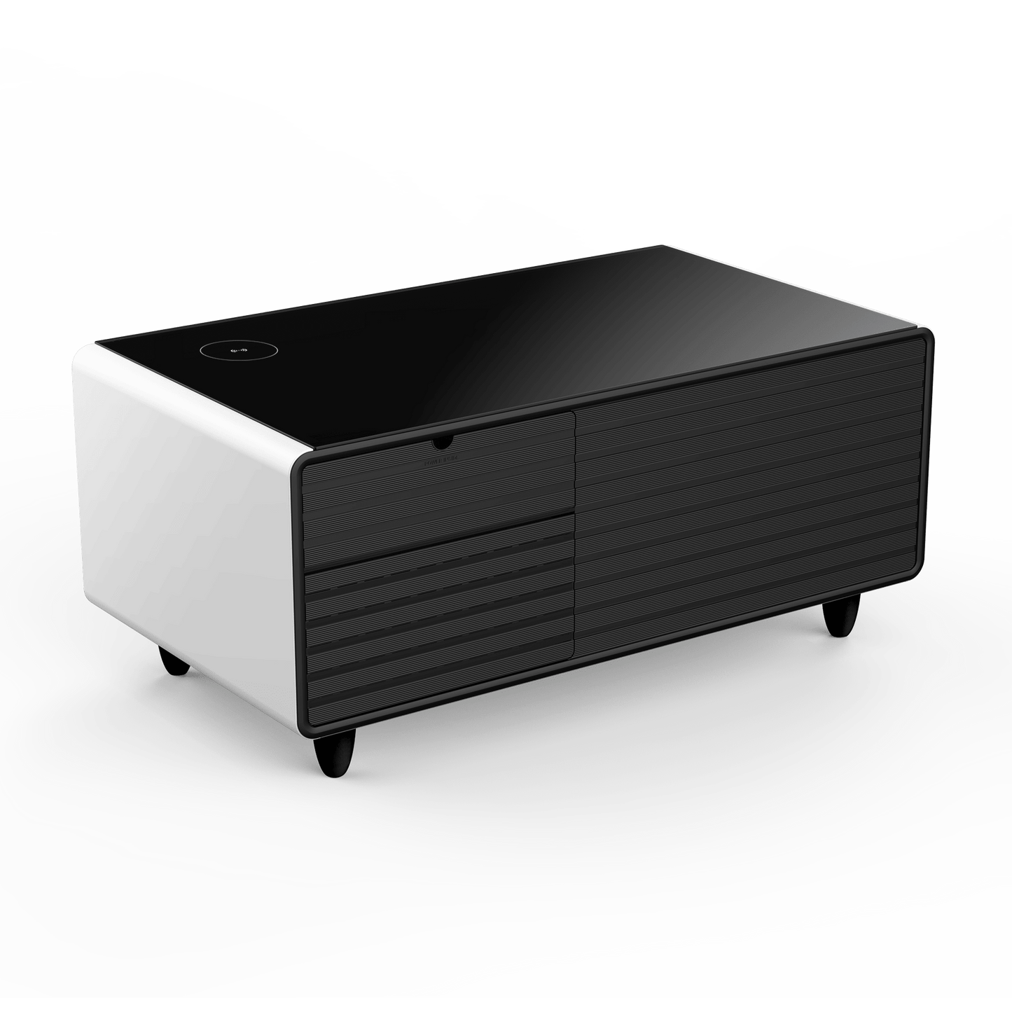 Modern Smart Mini Coffee Table with Built in Fridge-Black or White