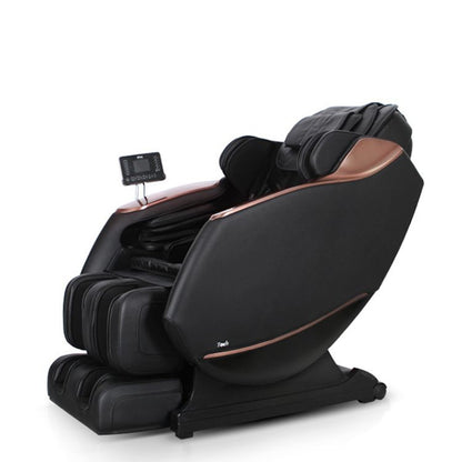 Full Body Zero Gravity Shiatsu Massage Chair SL-Track Recliner with Airbag Speaker LCD Touch Screen+Mini Remote Voice Control Back Heat-Black or Beige
