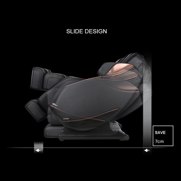 Full Body Zero Gravity Shiatsu Massage Chair SL-Track Recliner with Airbag Speaker LCD Touch Screen+Mini Remote Voice Control Back Heat-Black or Beige