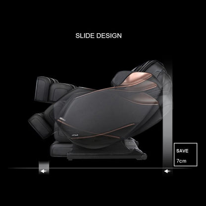 Full Body Zero Gravity Shiatsu Massage Chair SL-Track Recliner with Airbag Speaker LCD Touch Screen+Mini Remote Voice Control Back Heat-Black or Beige