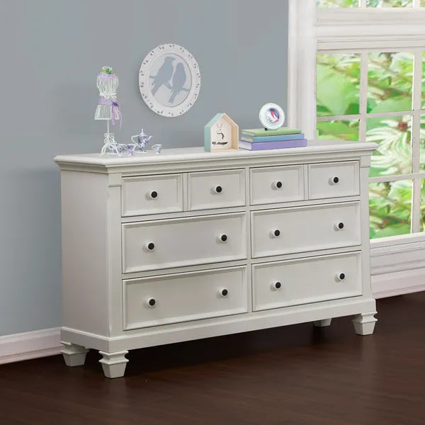 Modern 6 Drawer Soft Closing, Solid Wood Chest or Dresser-Pure White