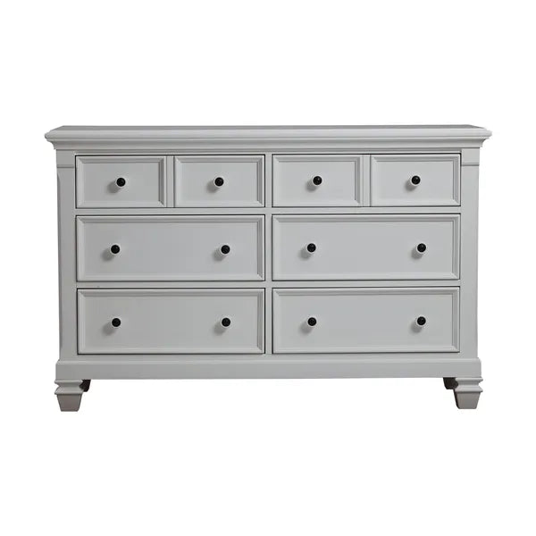 Modern 6 Drawer Soft Closing, Solid Wood Chest or Dresser-Pure White