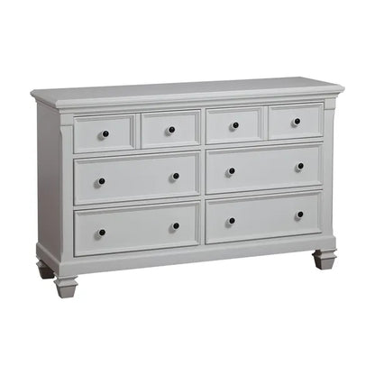 Modern 6 Drawer Soft Closing, Solid Wood Chest or Dresser-Pure White