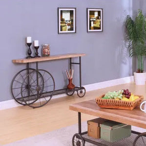 Oak and Antique Coffee, Console/Sofa or End Table w/Shelf-Grey Each Sold Separately