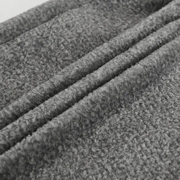 Modern U-Style Luxury Velvet Sofa, 4-seater w/Pure Sponge Seat Cushions w/Detachable Footstool, includes 3 throw pillows-Grayish Green or Gray